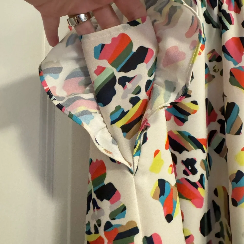 CROSBY by Mollie Burch Multicolor Ruffle Sleeve Dress - Picture 3 of 7